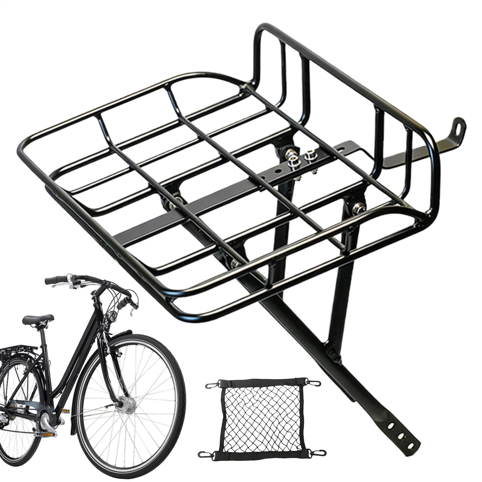 Cycling Commuter - Schnell abnehmbarer Fahrradkorb vorne, großer Metall-Transportkorb