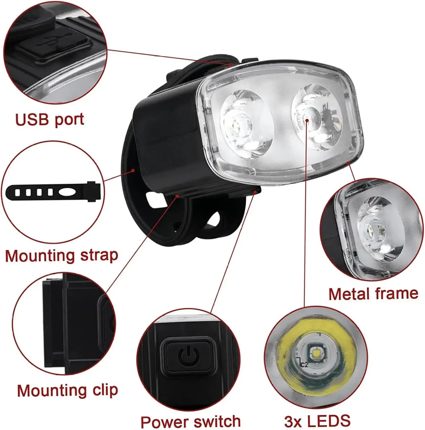 Fahrrad Fahrrad vorne Rücklich – Bike Light Front Rear Bewertung und Preis
